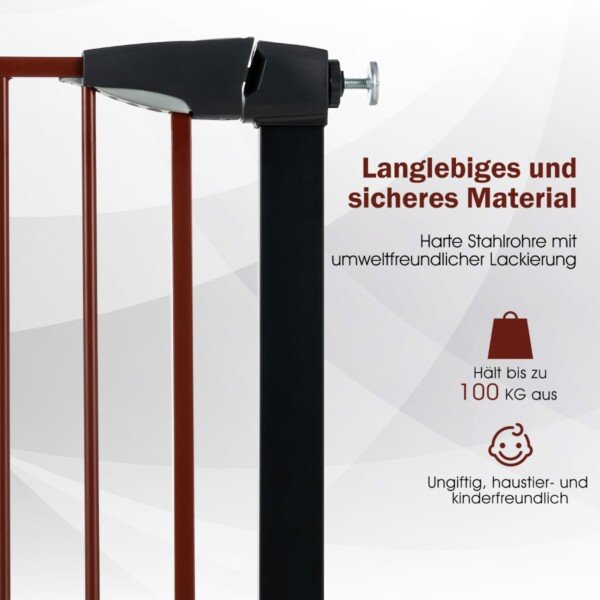 Apsauginiai varteliai automatiškai užsidarantys (Juoda)