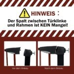 Apsauginiai varteliai automatiškai užsidarantys (Juoda)