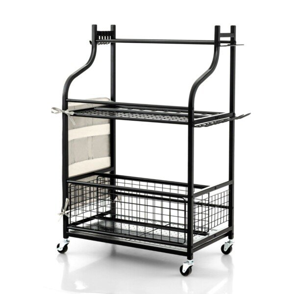 Mobilus ratukinis įrankių laikiklis (Juoda)