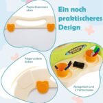 Dvipusė vaikiška dailės lenta su reguliuojamu aukščiu (Žalia)