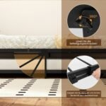 Ištraukiama miegamojo ar svečių lovos rėmo dalis 90x200 cm (Juoda)