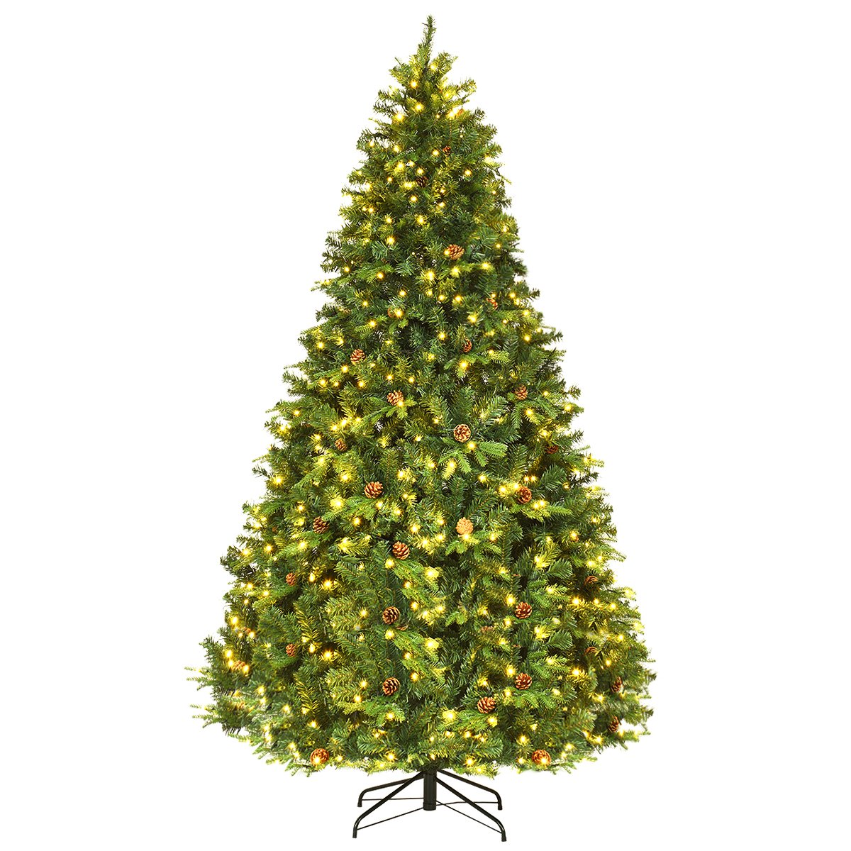 tannenbaum-19784520_5__1 Dirbtinė Kalėdų eglutė su integruotu LED apšvietimu ir stabilia baze (Šiltai balta)