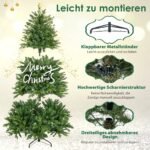 180 cm dirbtinė Kalėdų eglutė su 350 LED žiburėlių (Žalia)