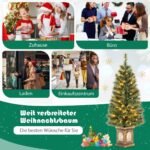 Kalėdinė eglutė su LED apšvietimu ir laikmačiu 120 cm (Žalia)