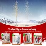 155 cm dekoratyvinis medis su LED lemputėmis ir metaliniu pagrindu (Sidabrinė)