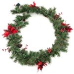 Šviečianti Kalėdinė girlianda su puošmenomis 270 cm ilgio (Žalia)