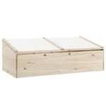 Nešiojama medinė šiltnamio dėžė 100 x 50 cm (Natūrali)