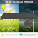 Reguliuojama markizė su rankena 300x120 cm (Pilka)