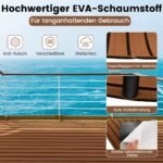 Vandeniui atsparus EVA putplasčio denio kilimėlis 240x90 cm (Ruda)