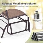 Sodo suoliukas su sūpynių mechanizmu (Ruda)