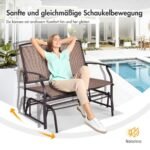 Sodo suoliukas su sūpynių mechanizmu (Ruda)