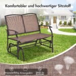 Sodo suoliukas su sūpynių mechanizmu (Ruda)