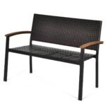 Sodo suolas poliratano 115 cm (Juoda)