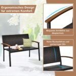 Sodo suolas poliratano 115 cm (Juoda)