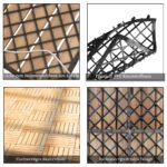 Akacijos medienos terasinės lentelės 30x30 cm (Ruda)