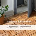 Akacijos medienos terasinės lentelės su užraktu (Natūrali)