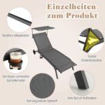 Lauko gultas su ratukais ir reguliuojamu stogeliu (Pilka)