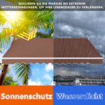 Įtraukiama markizė su rankenėle 3x2 5 m (Ruda)