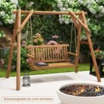 Akacijos medienos sūpynės dviem žmonėms 360 kg (Natūrali)