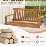 Akacijos medienos sūpynės dviem žmonėms 360 kg (Natūrali)