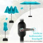 Didelis dvipusis vėdinamas skėtis su rankena (Turkio)