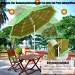 Paplūdimio skėtis nuo saulės 175 cm žalias (Žalia)