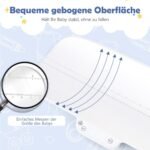 Dauginės kūdikių svarstyklės su svėrimu ir ūgio matuokle iki 30 kg (Balta)