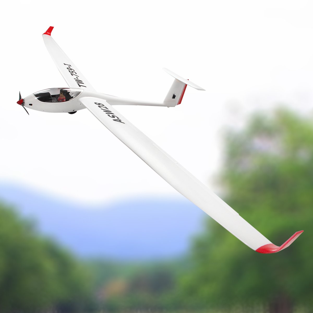 timg_2_ Profesionalus 2 4 GHz 6 kanalų PNP RC sklandytuvas 260 cm sparnų ilgio (Balta)