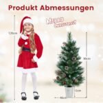 Dirbtinė Kalėdinė Eglutė su LED apšvietimu ir uogomis 90 cm (Žalia)