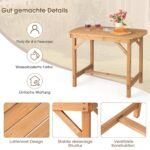 Eglių medienos lauko valgomasis stalas (Natūrali)