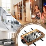 Mini stalo futbolas su LED apšvietimu (Natūrali)