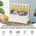 Vaikiškas medinis stalų kėdžių ir suoliuko komplektas (Natūrali)