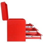 Daugiafunkcis trijų stalčių įrankių dėklas (Raudona)