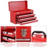 Daugiafunkcis trijų stalčių įrankių dėklas (Raudona)