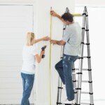 Teleskopinės aliumininės kopėčios 150 kg apkrovai (Sidabrinė)