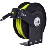 Automatinė 15 m suspausto oro žarnos ritė su būgnu (Juoda)