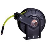 Automatinė 15 m suspausto oro žarnos ritė su būgnu (Juoda)