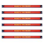 6 dalių 46 cm magnetinių įrankių laikiklių komplektas (Raudona)