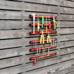 6 dalių 46 cm magnetinių įrankių laikiklių komplektas (Raudona)