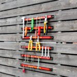 6 dalių 46 cm magnetinių įrankių laikiklių komplektas (Raudona)