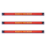 3 vnt. 46 cm magnetinių įrankių laikiklių komplektas (Raudona)