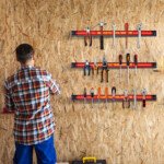 3 vnt. 46 cm magnetinių įrankių laikiklių komplektas (Raudona)