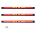 3 vnt. 46 cm magnetinių įrankių laikiklių komplektas (Raudona)