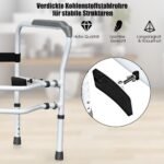 Reguliuojamo aukščio ir pločio tualeto atrama (Pilka ir balta)