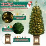 Dirbtinė Kalėdinė Eglė su LED apšvietimu ir laikmačiu 120 cm (Žalia)