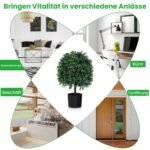 Kompaktiškas dirbtinio forminio medelio rinkinys su vaisiais (Žalia)