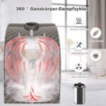 Nešiojama 1000W mini pirties palapinė su 3 litrų talpa ir 9 temperatūros lygiais (Pilka)
