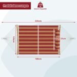 Nešiojamas lauko hamakas su nuimama pagalve (Raudona)