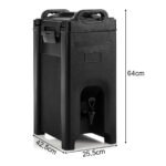 Izoliuotas 20 litrų gėrimų serveris (Juoda)
