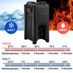 Izoliuotas 20 litrų gėrimų serveris (Juoda)